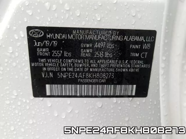 5NPE24AF8KH808273 фото 2