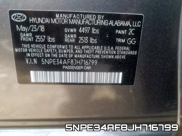 5NPE34AF8JH716799 фото 2