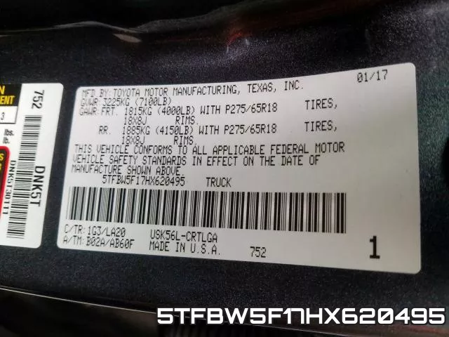 5TFBW5F17HX620495 фото 2