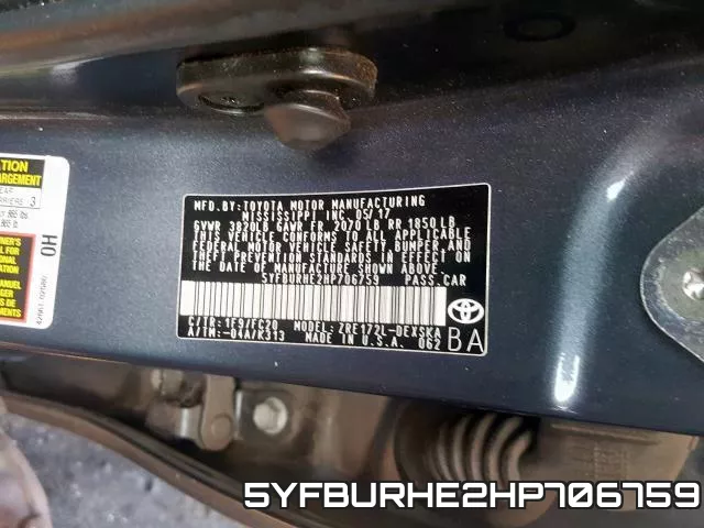 5YFBURHE2HP706759 фото 2