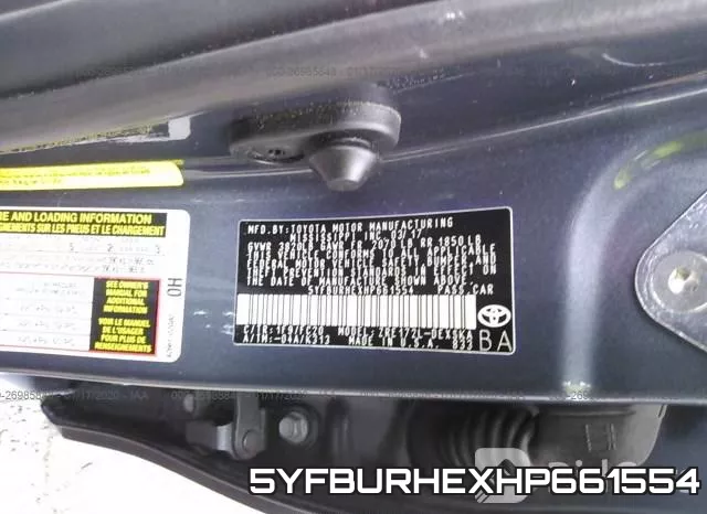 5YFBURHEXHP661554 фото 10