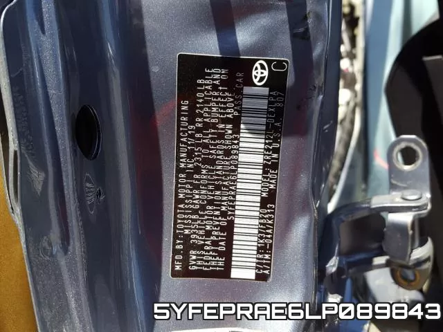 5YFEPRAE6LP089843 фото 2