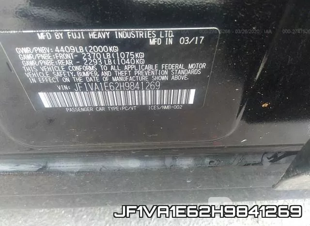JF1VA1E62H9841269 фото 10