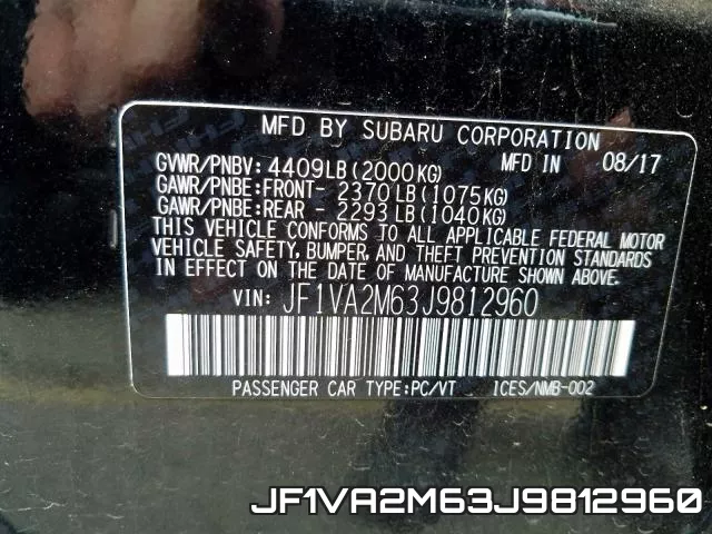 JF1VA2M63J9812960 фото 2