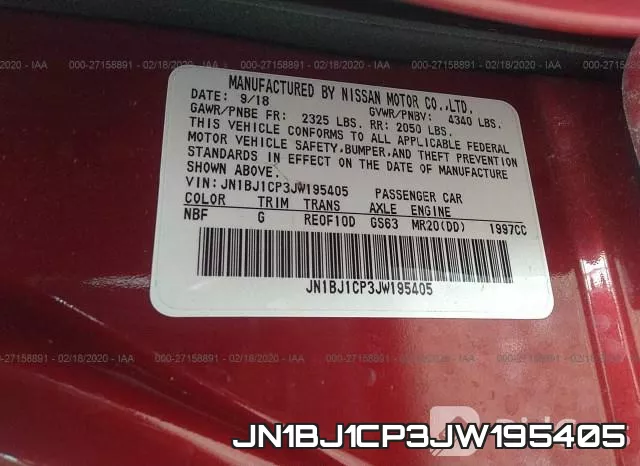JN1BJ1CP3JW195405 фото 10