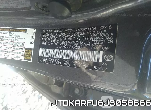 JTDKARFU6J3058666 фото 10