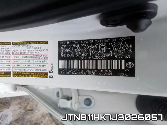 JTNB11HK7J3026057 фото 2