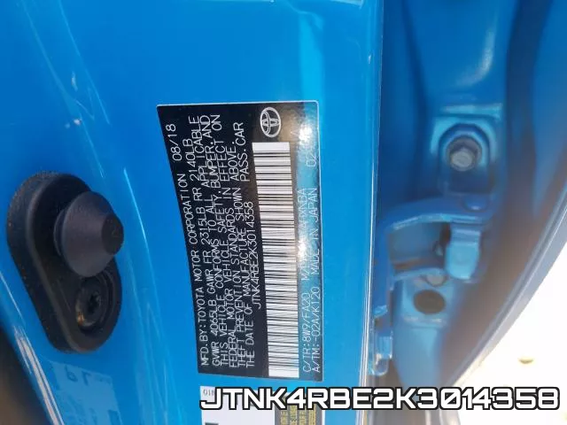 JTNK4RBE2K3014358 фото 2
