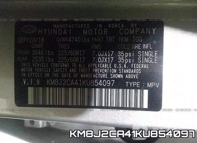 KM8J2CA41KU854097 фото 10
