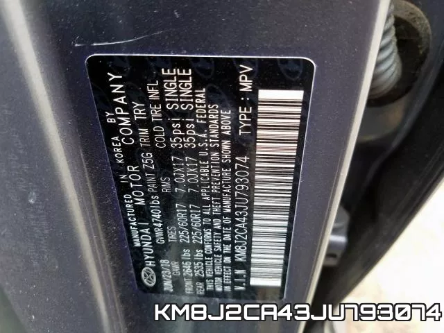 KM8J2CA43JU793074 фото 2
