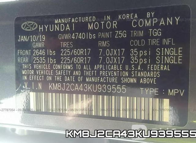 KM8J2CA43KU939555 фото 10