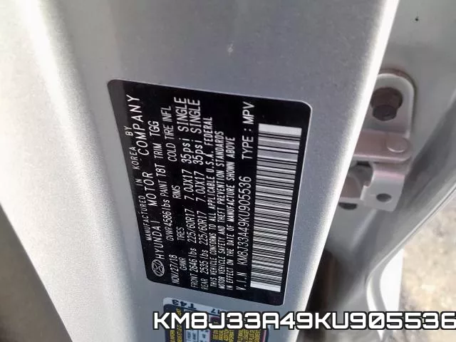 KM8J33A49KU905536 фото 2