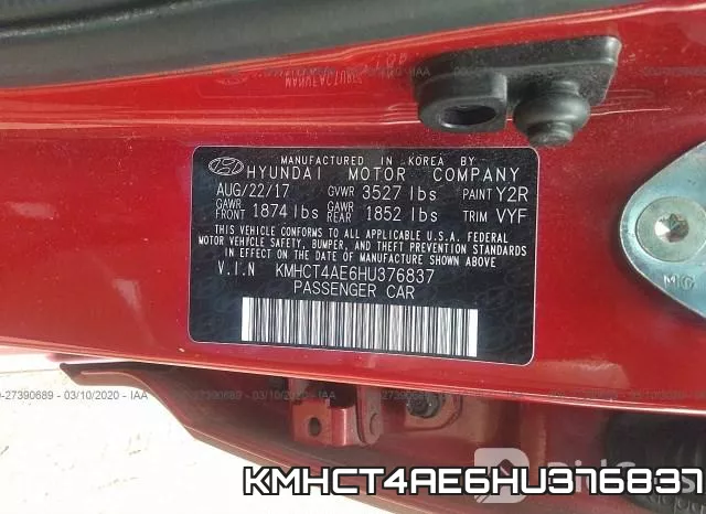 KMHCT4AE6HU376837 фото 10