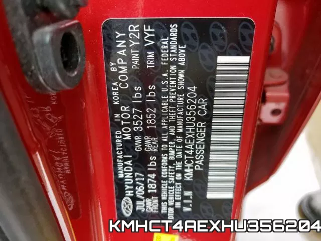 KMHCT4AEXHU356204 фото 2