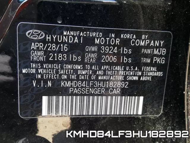 KMHD84LF3HU182892 фото 2