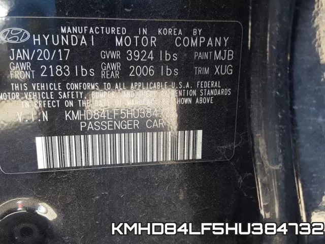 KMHD84LF5HU384732 фото 2