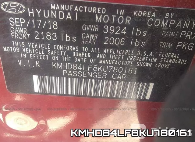 KMHD84LF8KU780161 фото 10