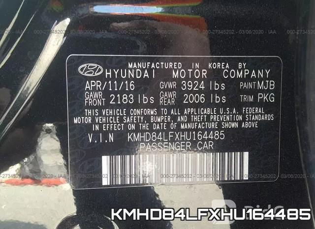 KMHD84LFXHU164485 фото 10
