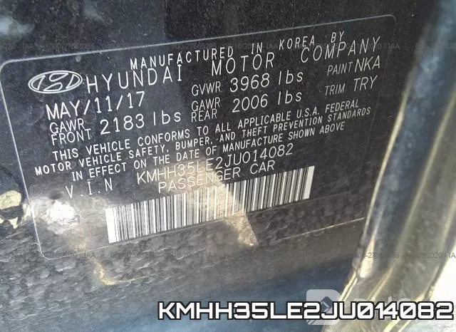 KMHH35LE2JU014082 фото 10