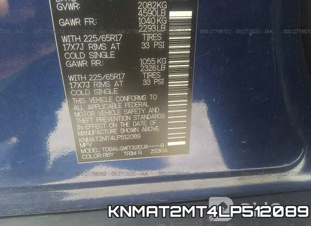 KNMAT2MT4LP512089 фото 10