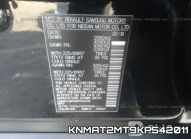 KNMAT2MT9KP542011 фото 10