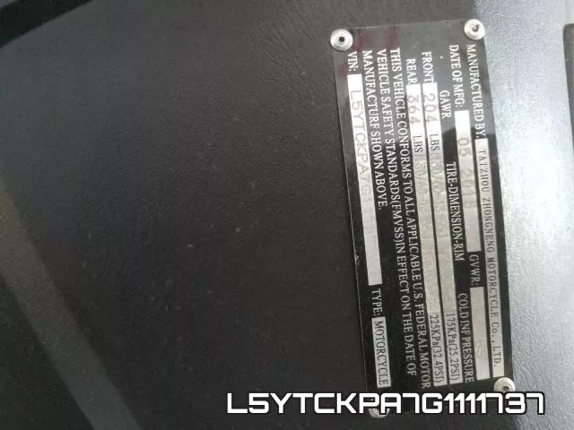 L5YTCKPA7G1111737 фото 2
