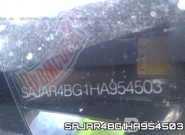SAJAR4BG1HA954503 фото 10