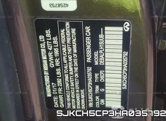 SJKCH5CP3HA035792 фото 10
