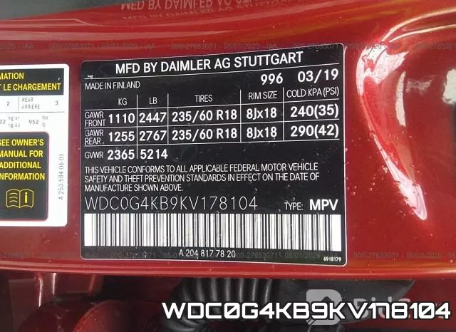 WDC0G4KB9KV178104 фото 10