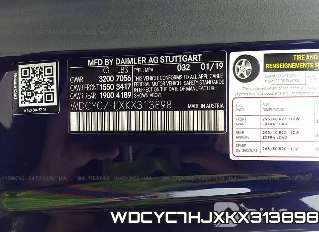 WDCYC7HJXKX313898 фото 10