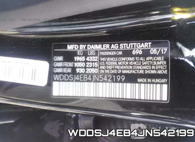 WDDSJ4EB4JN542199 фото 10