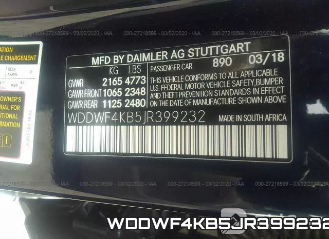 WDDWF4KB5JR399232 фото 10
