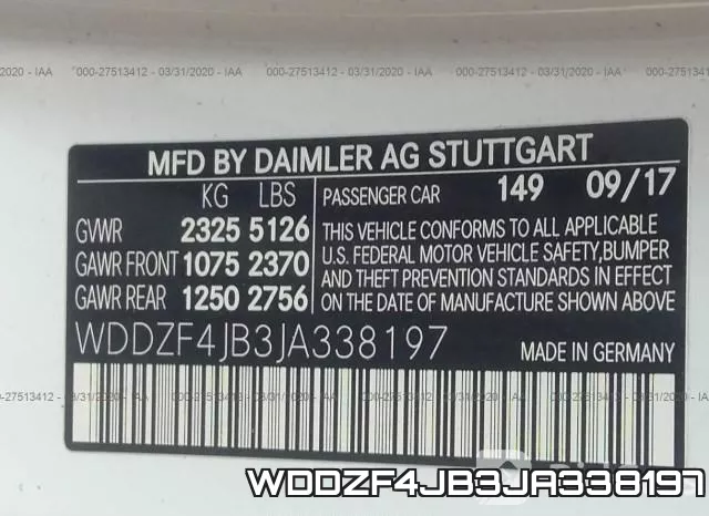 WDDZF4JB3JA338197 фото 10