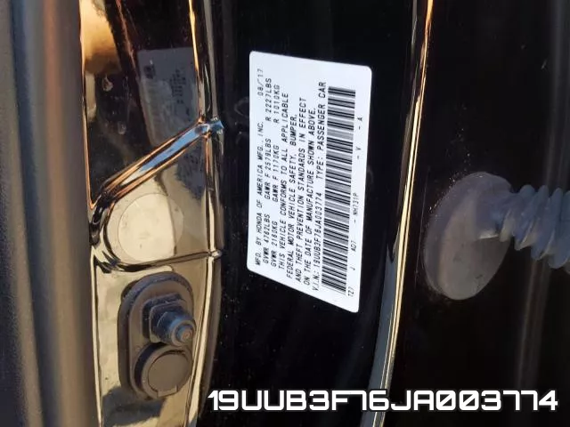 19UUB3F76JA003774 фото 2