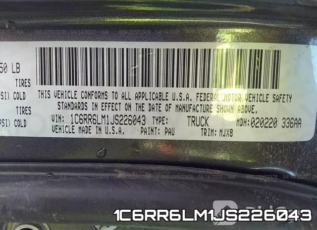 1C6RR6LM1JS226043 фото 10
