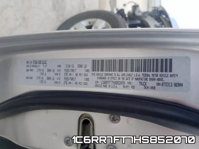 1C6RR7FT7HS852070 фото 2