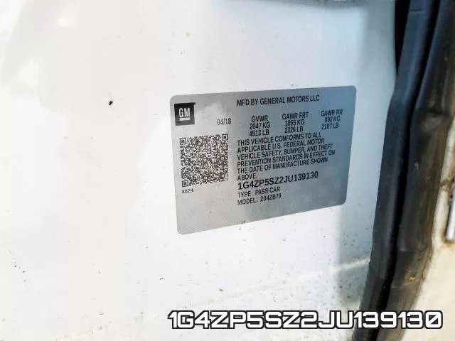 1G4ZP5SZ2JU139130 фото 2