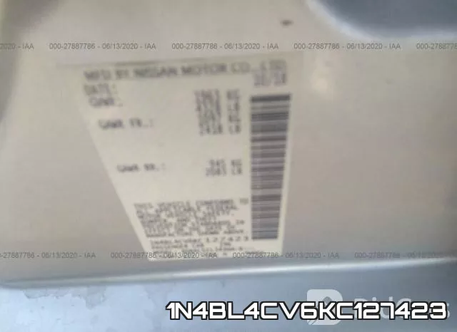1N4BL4CV6KC127423 фото 10