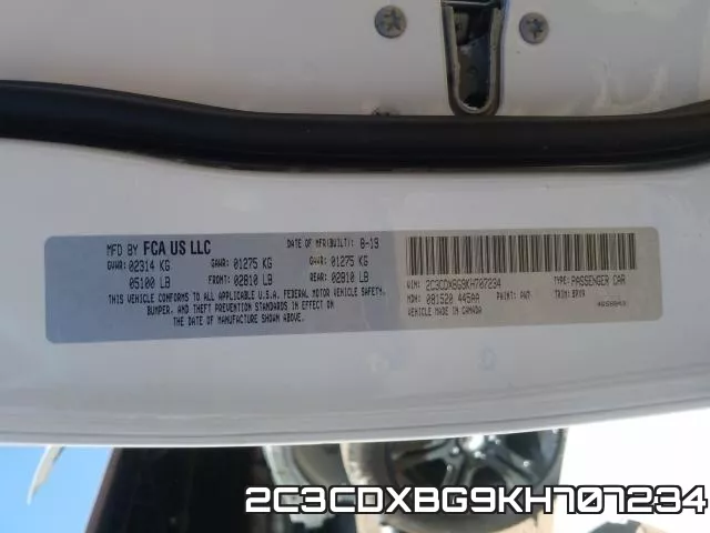 2C3CDXBG9KH707234 фото 2