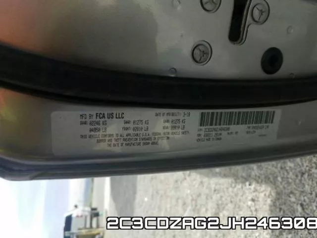 2C3CDZAG2JH246308 фото 2