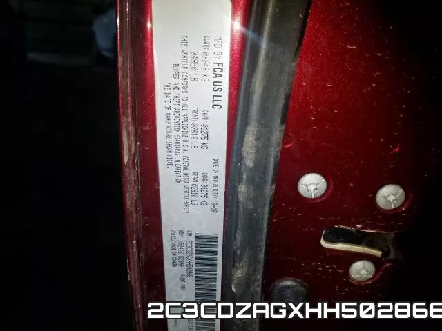 2C3CDZAGXHH502866 фото 2