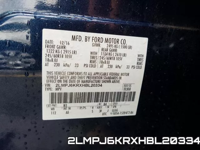 2LMPJ6KRXHBL20334 фото 2