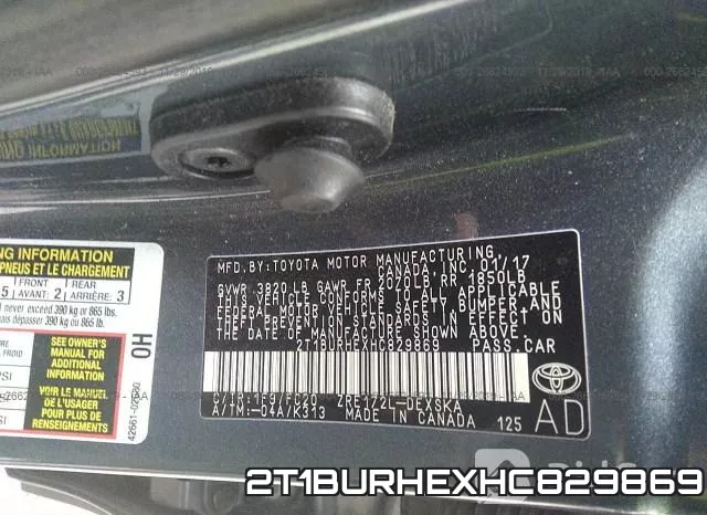 2T1BURHEXHC829869 фото 10