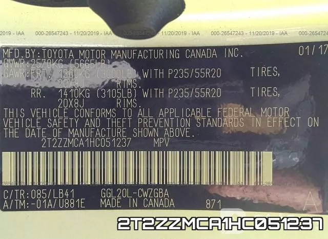 2T2ZZMCA1HC051237 фото 10