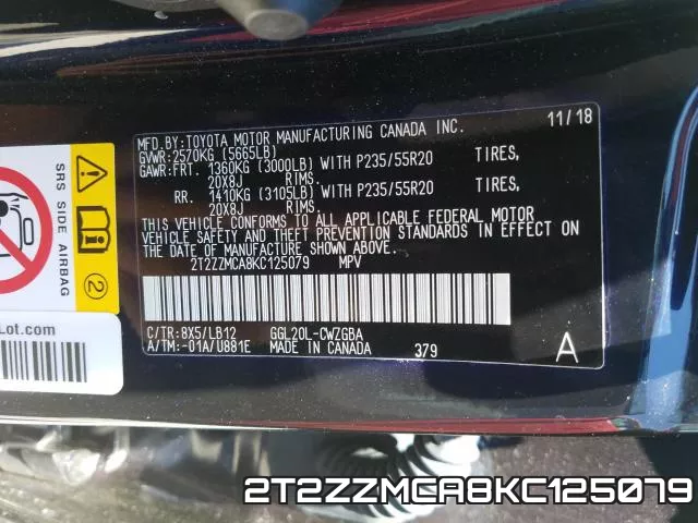 2T2ZZMCA8KC125079 фото 2