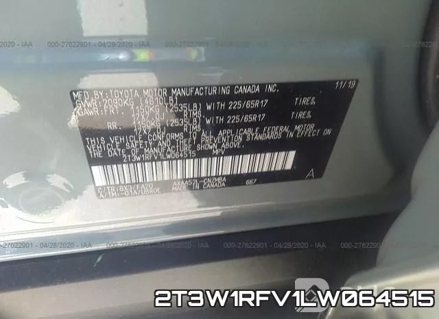 2T3W1RFV1LW064515 фото 10