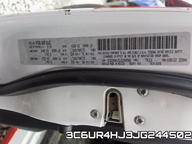3C6UR4HJ3JG244502 фото 2