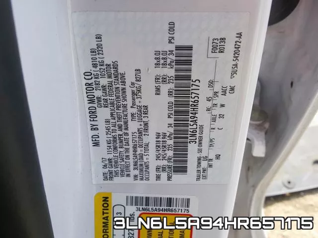 3LN6L5A94HR657175 фото 2