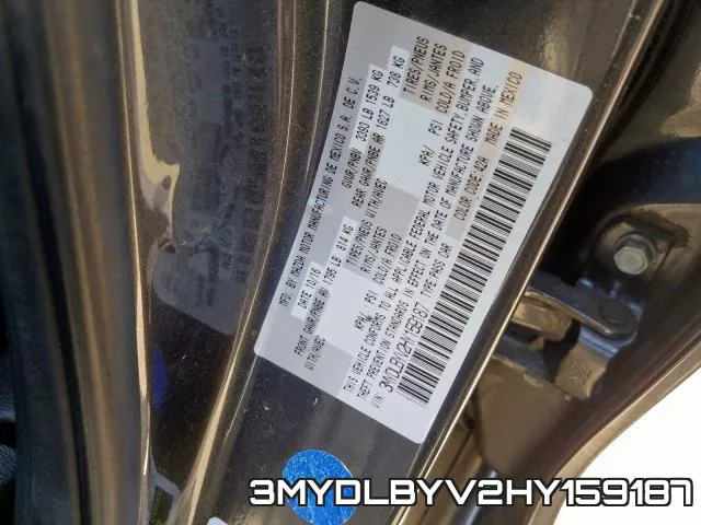 3MYDLBYV2HY159187 фото 2
