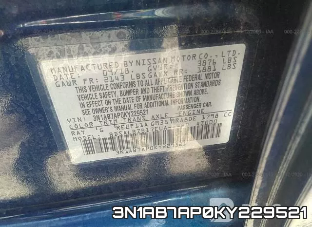 3N1AB7AP0KY229521 фото 10